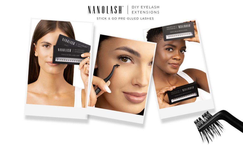 Műszempillák DIY otthon Pre-Glued nanolash